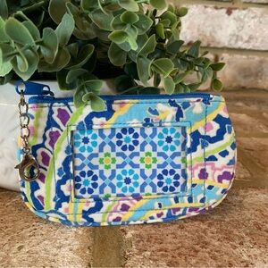 Vera Bradley | Colorful Patterned Coin Purse | Capri Blue